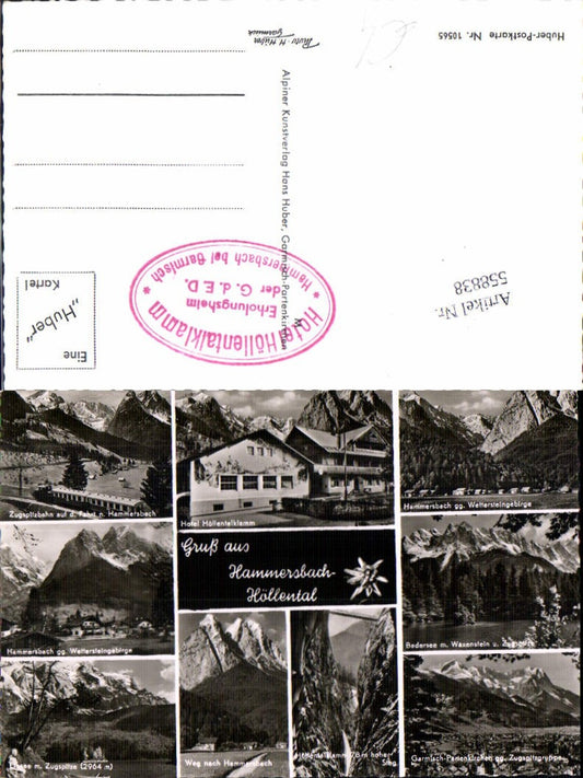 558838,Mehrbild Ak Hammersbach Grainau Höllental Edelweiß Zugspitzbahn Höllentalklamm