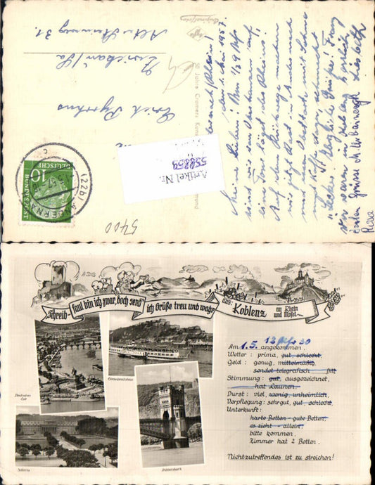 558859,Mehrbild Ak Koblenz a. Rhein Schiff Dampfer Rittersturz Schloss Schreibfaul