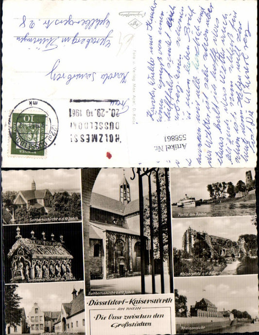558861,Mehrbild Ak Düsseldorf Kaiserswerth Suitbertuskirche