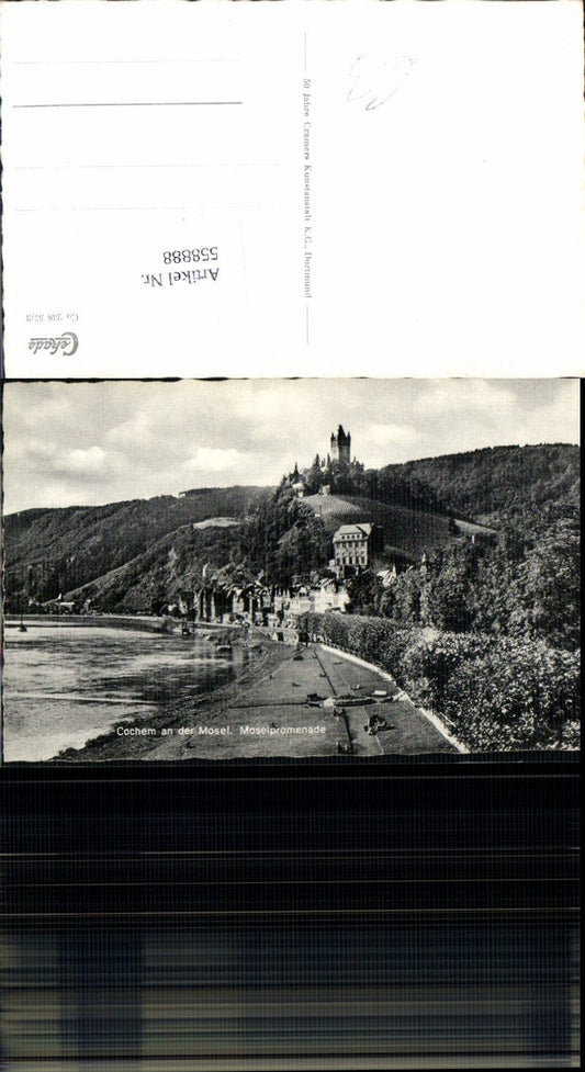 558888,Foto Ak Cochem a. d. Mosel Moselpromenade
