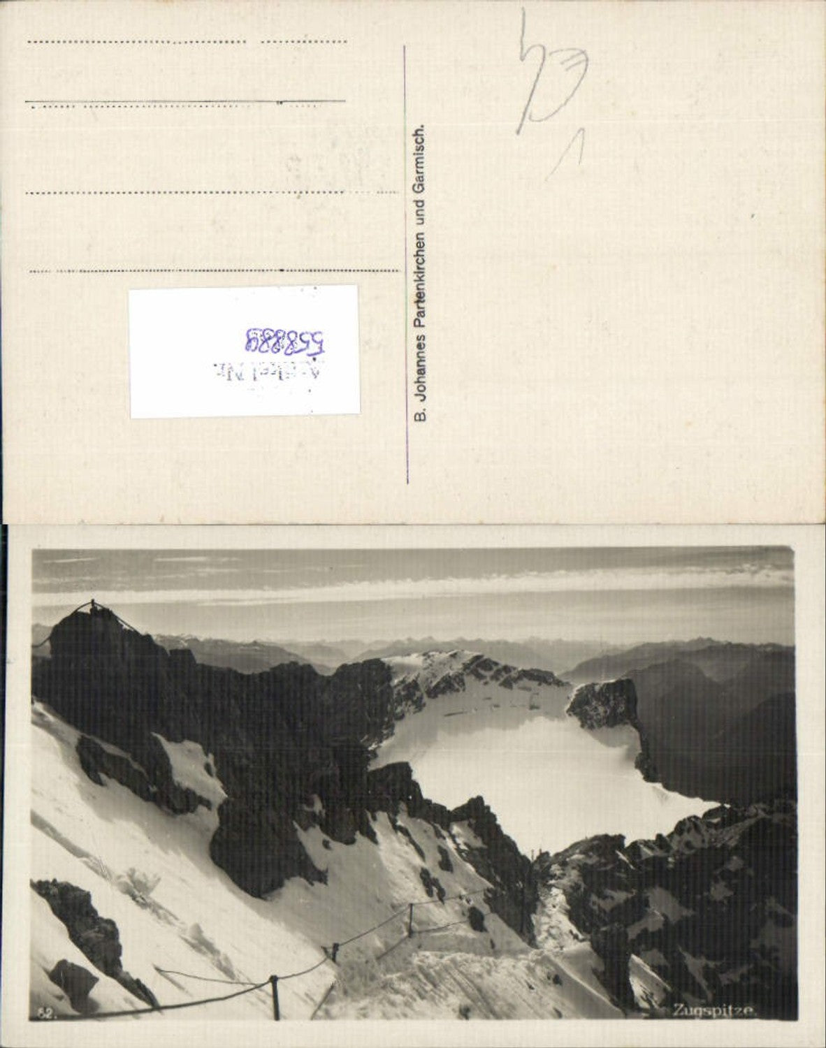 558889,Foto Ak Zugspitze pub B. Johannes Garmisch-Partenkirchen