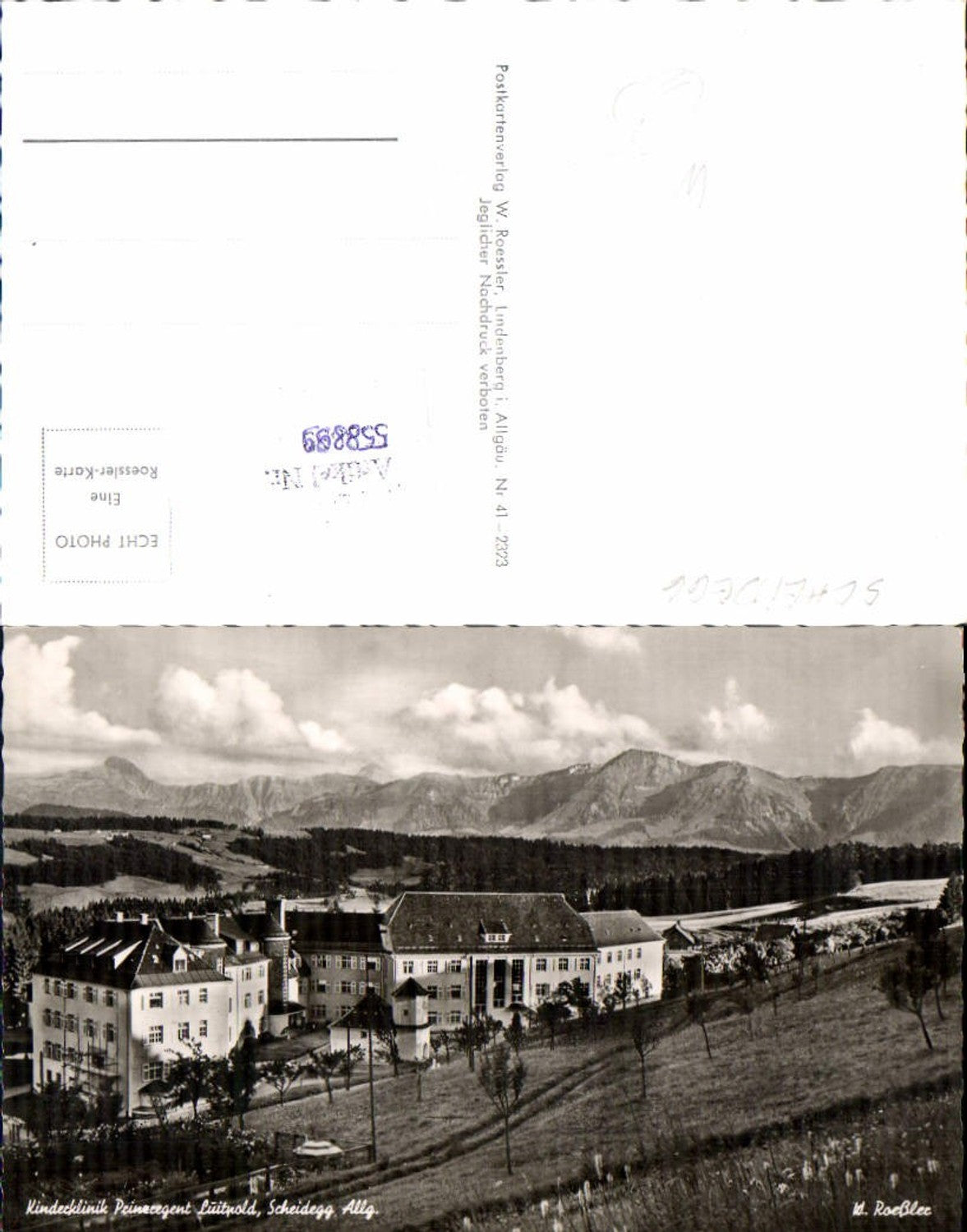 558899,Foto Ak Scheidegg Allgäu Kinderklinik Prinzregent Luitpold