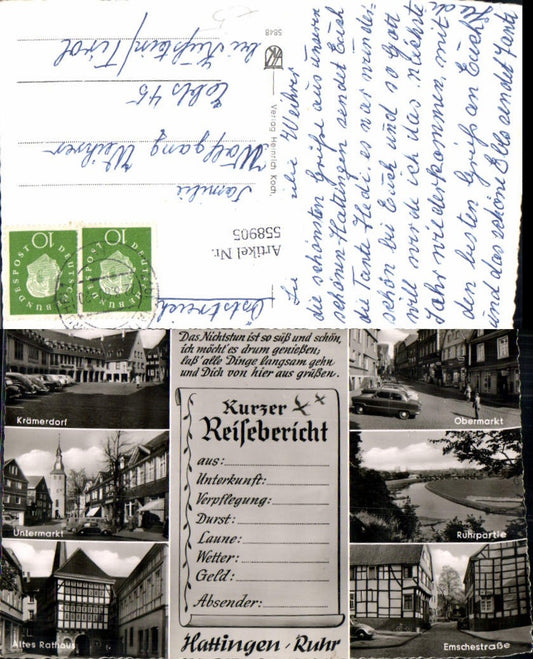 558905,Schreibfaul Hattingen Ruhr Obermarkt Emschestraße Rathaus