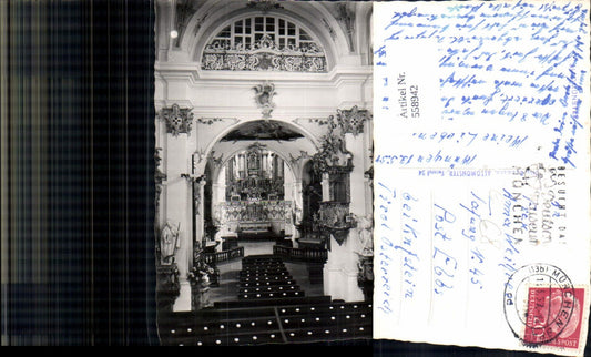 558942,Foto Ak Altomünster Kirche Innenansicht