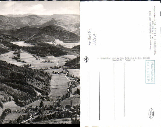 558954, Photo Ak St Peter in the Black Forest Lindenberg Feldberg