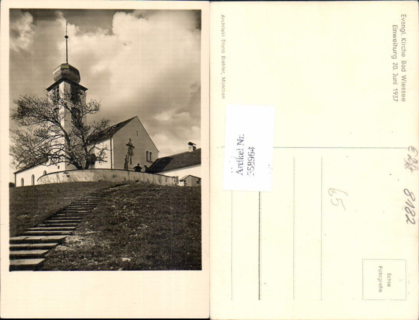 558964,Foto Ak Bad Wiessee Kirche