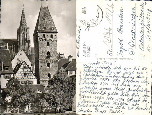 558967, Photo Ak Ulm on the Danube Butcher's Tower