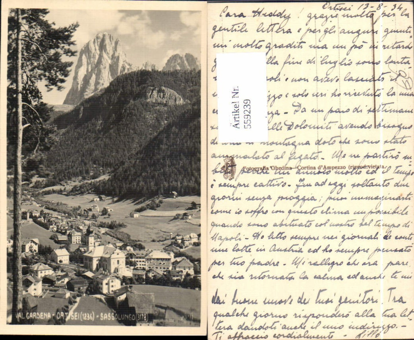 Alte Ansichtskarte – Old Postcard