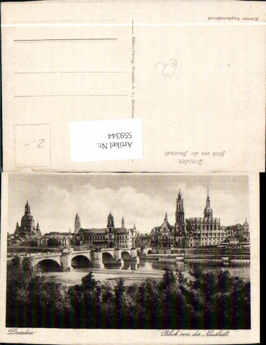 559344,Dresden Blick v. d. Neustadt Brücke Dom