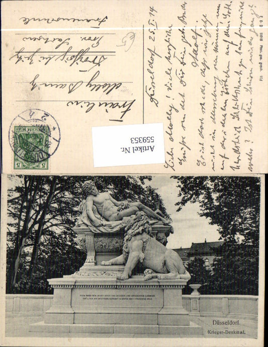 559353,Düsseldorf Krieger-Denkmal Denkmal