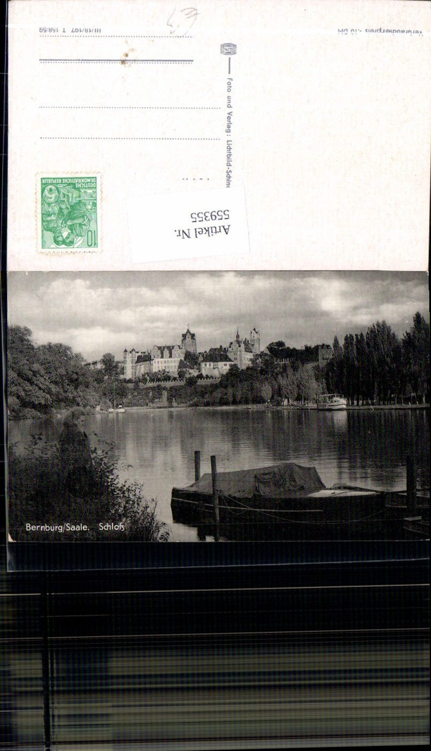 559355,Bernburg Saale Schloß Boot Schiff