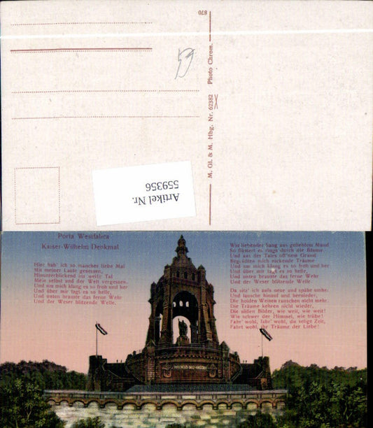 559356,Portia Westfalica Kaiser-Wilhelm-Denkmal Text