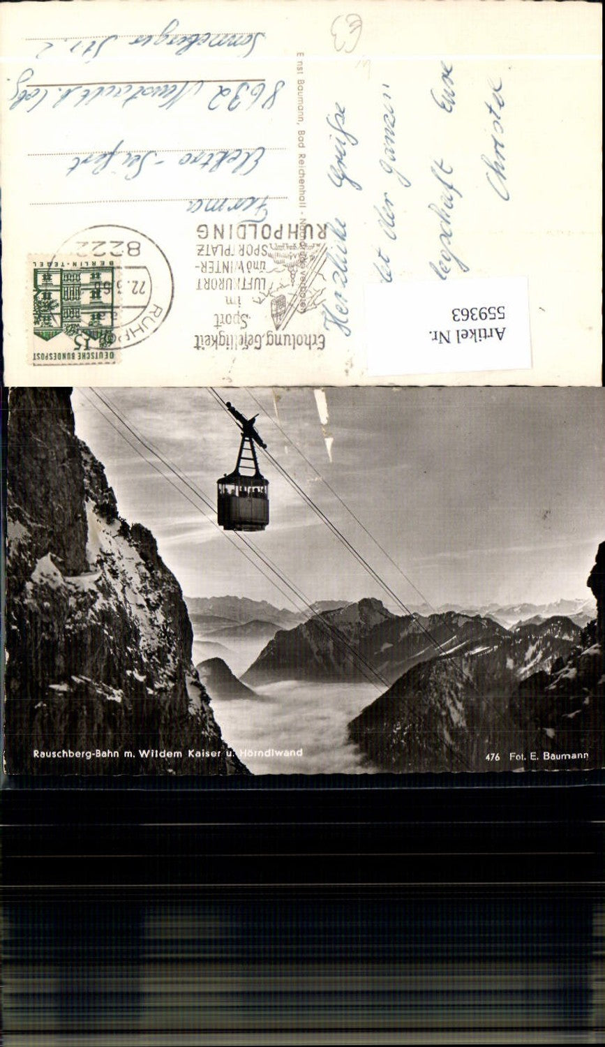 559363,Rauschberg-Bahn Ruhpolding Wildem Kaiser Hörndlwand Seilbahn Gondel