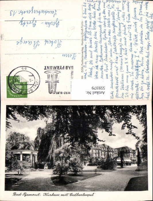 559379,Bad Pyrmont Kurhaus m. Erdbeertempel Tempel