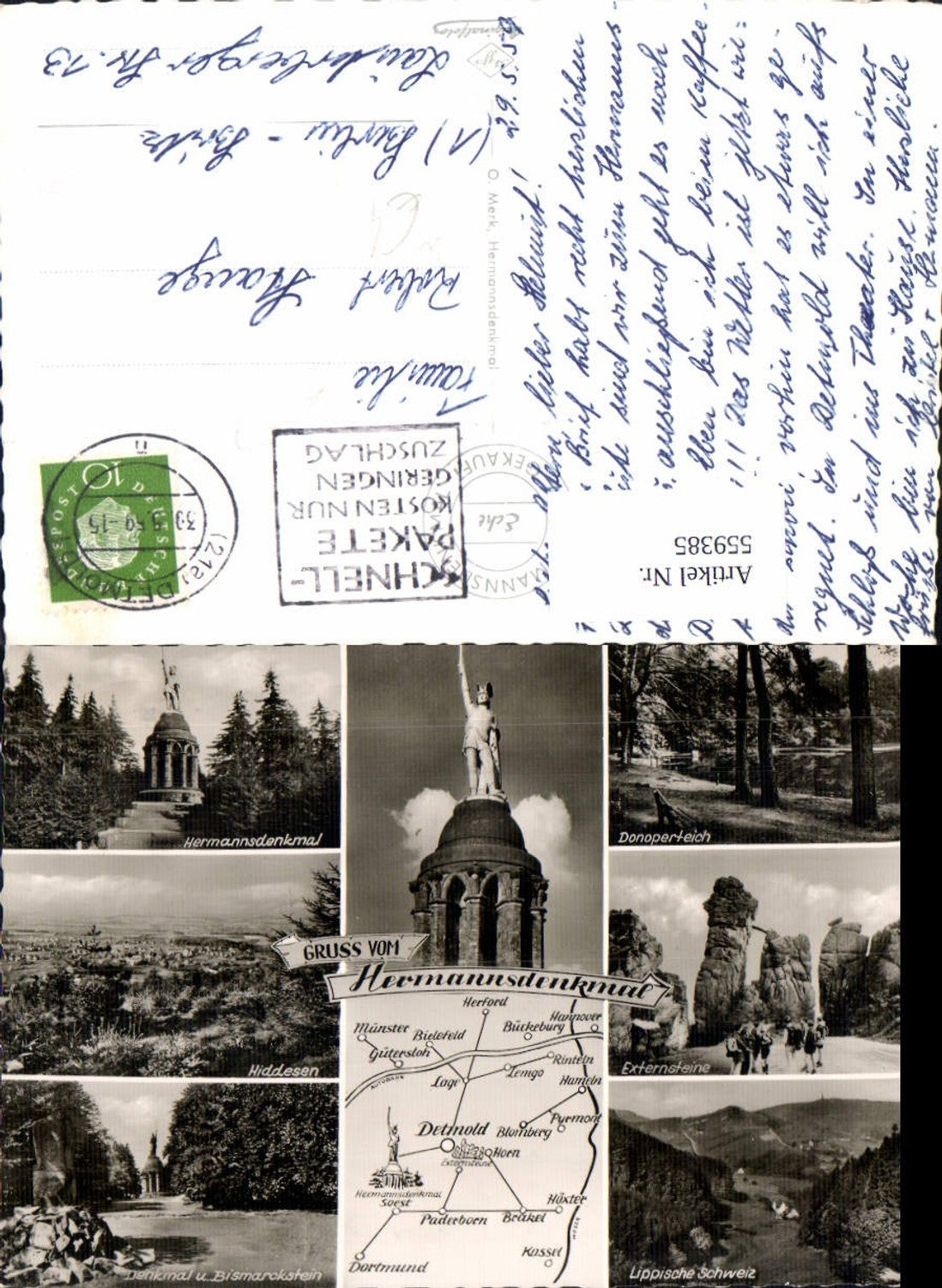 559385,Mehrbild Ak Hermannsdenkmal Detmold Hiddesen