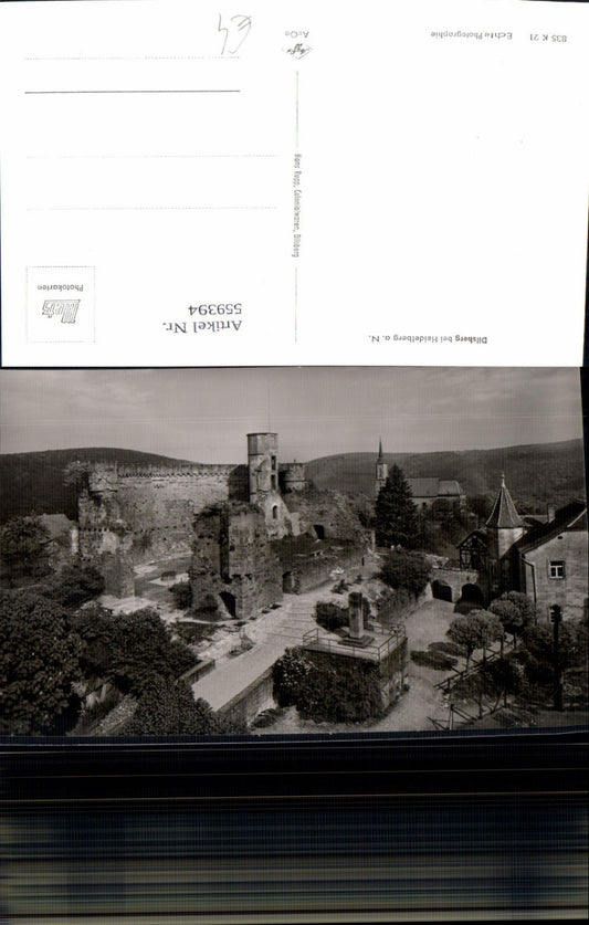 559394, Photo Ak Dilsberg Neckargemünd near Heidelberg on the Neckar River, Castle Fortress