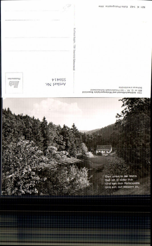 559414, Photo Ak Besenfeld Seewald near Freudenstadt Black Forest Black Forest Mill