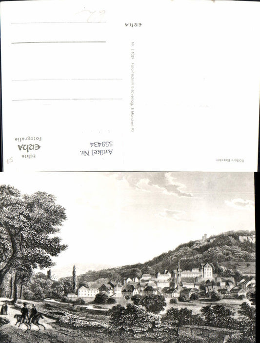 559434, Photo AK Artist Card Baden-Baden Total
