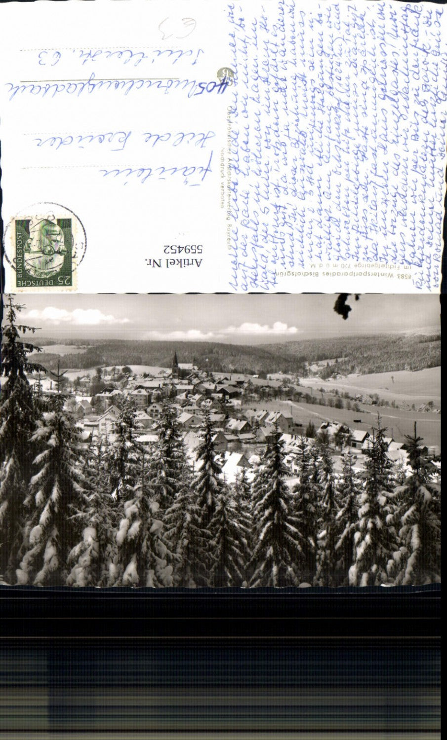 559452,Bischofsgrün Fichtelgebirge Winteransicht