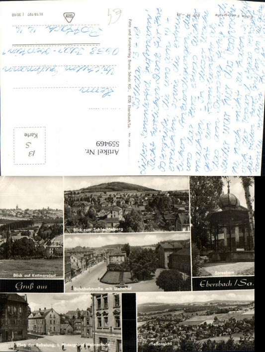 559469,Mehrbild Ak Ebersbach Ebersbach-Neugersdorf Bahnhofstraße Teilansicht