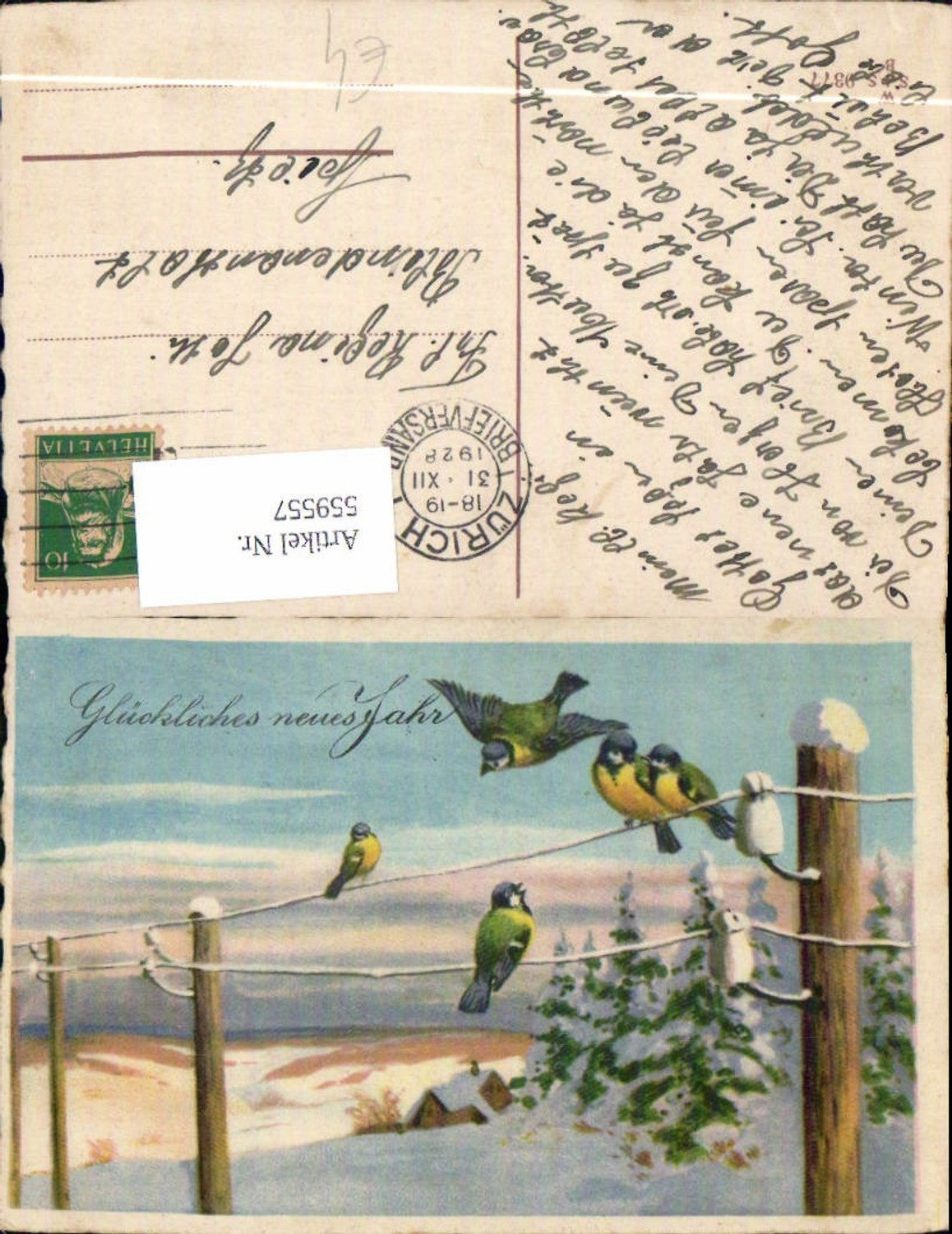 559557,Neujahr Vogel Vögel Stromleitung Winterlandschaft