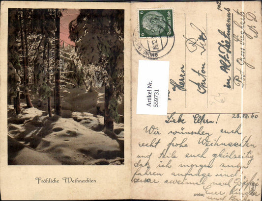 559731,Weihnachten Winterwald Stempel Gmünd NÖ