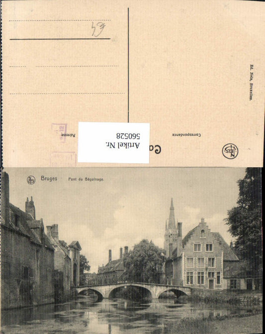 560528, Belgium Bruges Pont du Beguinage Bridge
