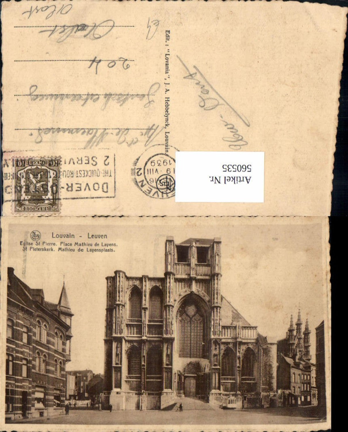 560535,Belgium Louvain Leuven Eglise St Pierre St Pleterskerk