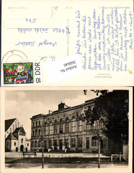 560640,Foto Ak Crimmitschau Kreistheater Theater