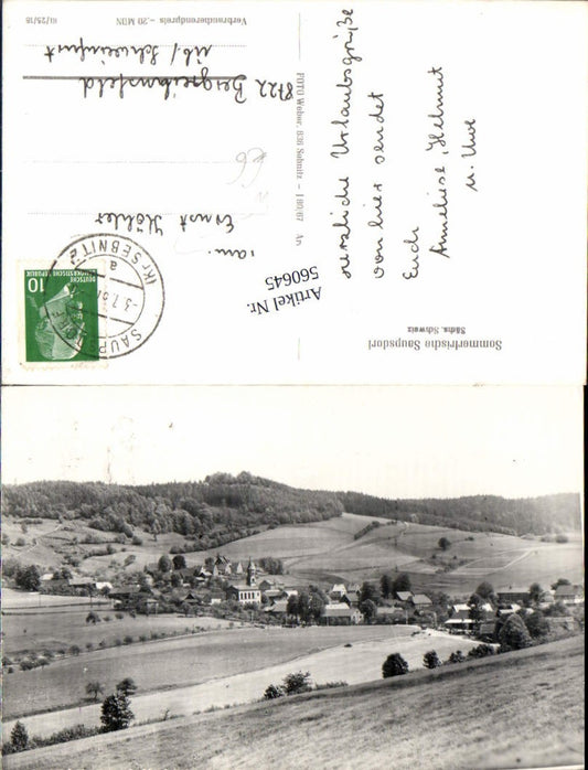 560645,Foto Ak Saupsdorf Sebnitz Sächsische Schweiz Totale