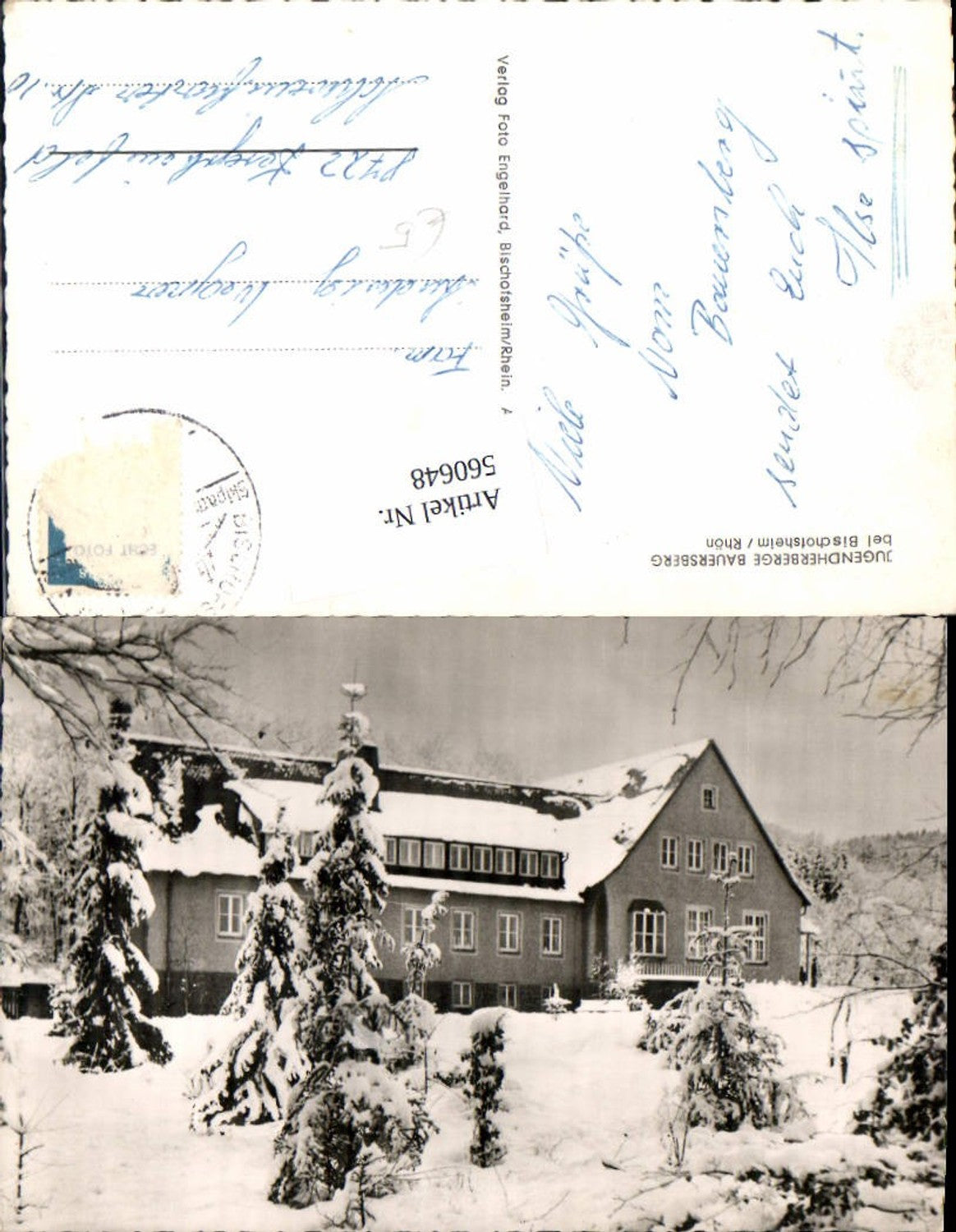 560648,Bischofsheim a. d. Rhön Bauersberg Jugendherberge Winteransicht