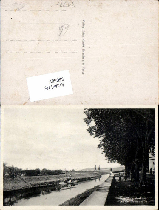 560667,Hameln a. d. Weser An der Promenade Schiff Dampfer