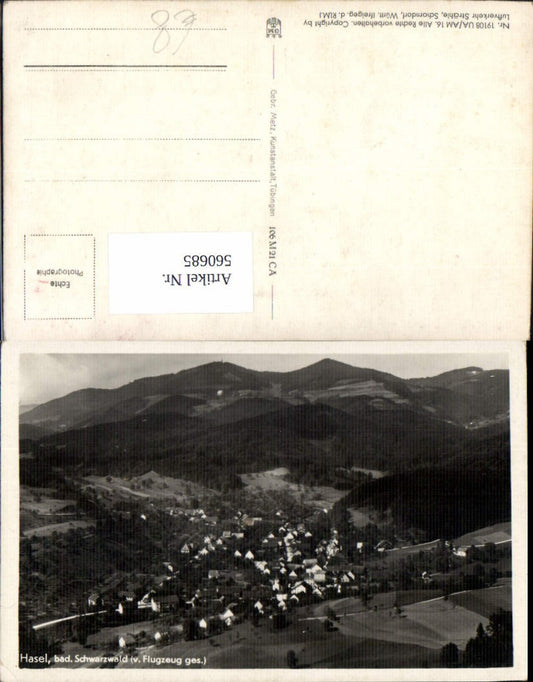 560685, Aerial view Hasel Baden Black Forest