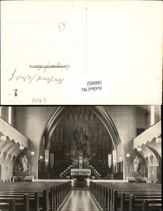 560692,Foto Ak Herford Westfalen Kirche Innenansicht