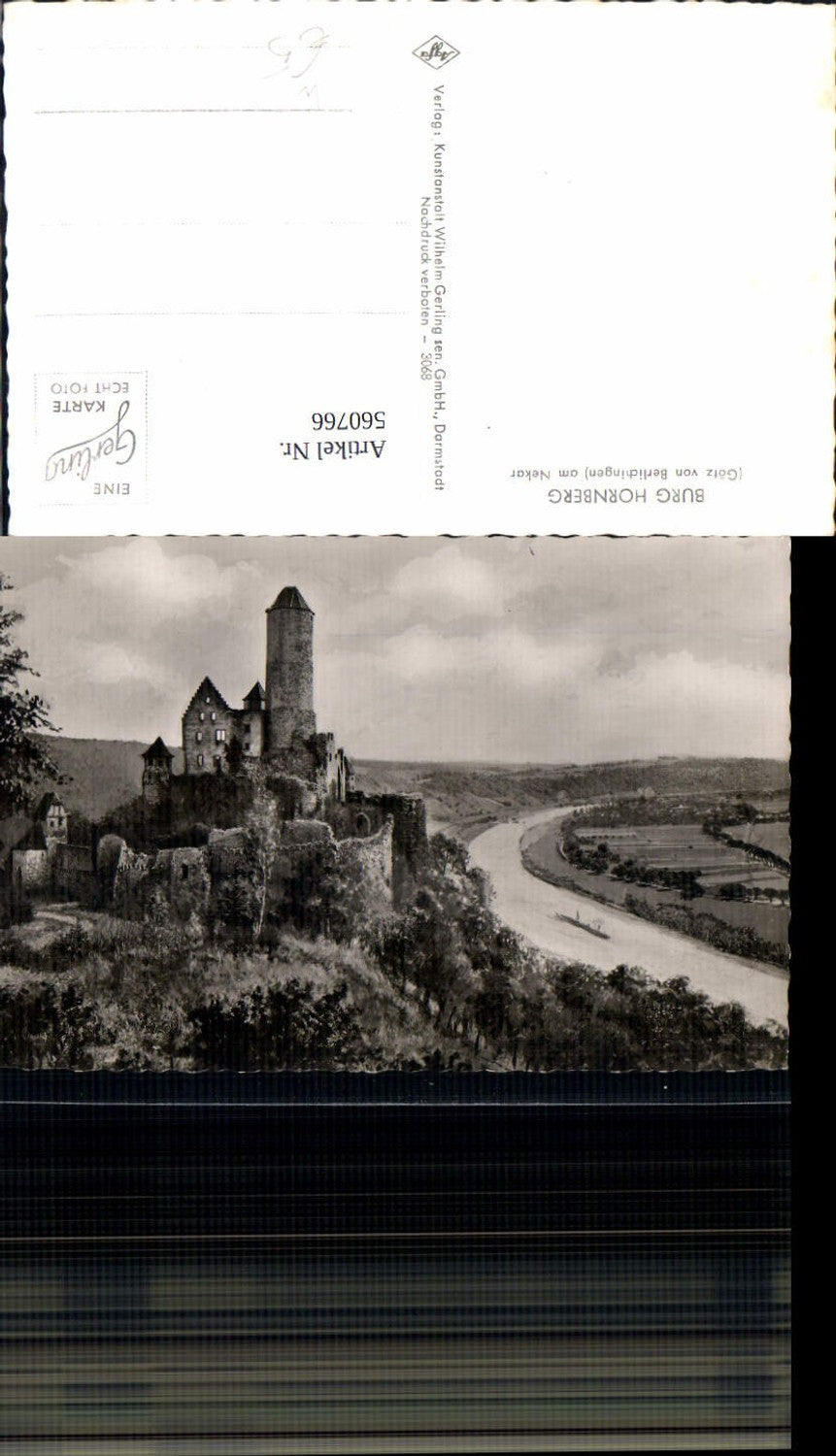 560766,Neckarzimmern Burg Hornberg Götz v. Berlichingen a. Neckar Schiff
