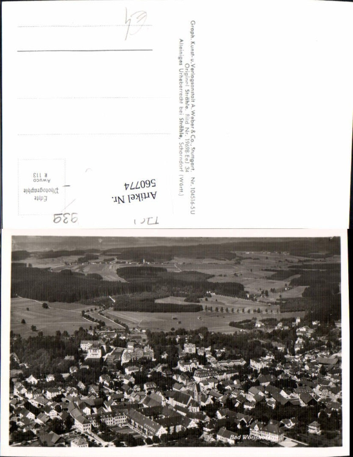 560774,Foto Ak Bad Wörishofen Totale