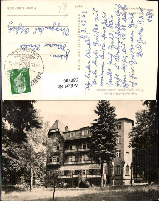 560786,Bad Berka Heilbad Sanatorium pub VEB 9/2474