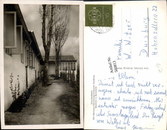 560813,Foto Ak Schullandheim Maxhahn b. Burscheid Gebäude