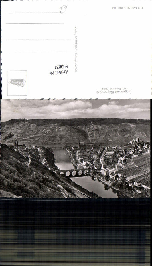 560831,Foto Ak Bingen a. Rhein m. Bingerbrück a. Rhein und Nahe
