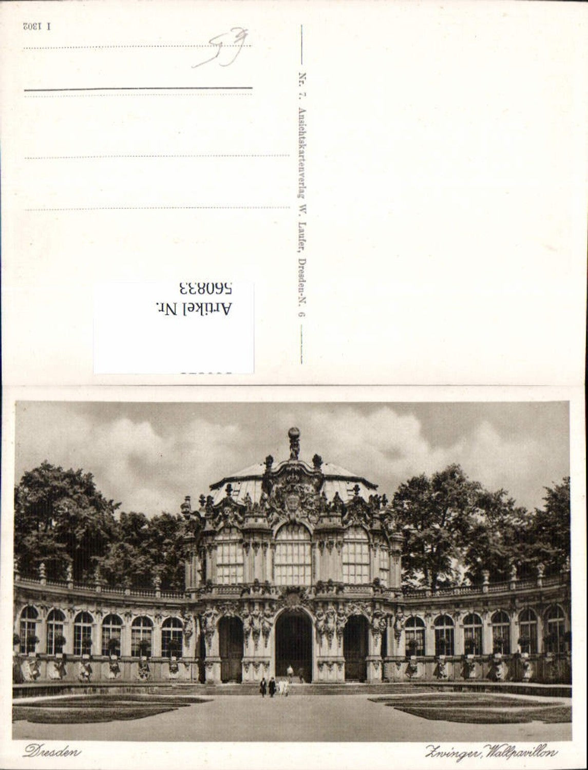 560833,Foto Ak Dresden Zwinger Wallpavillon