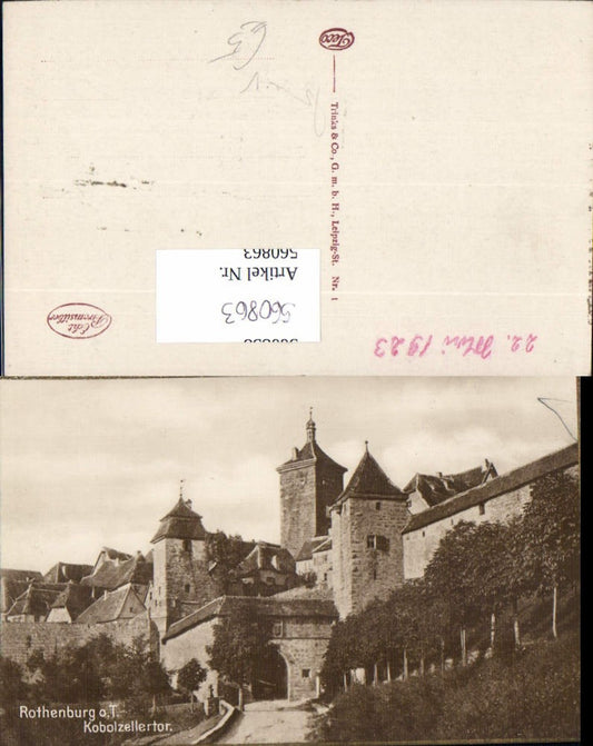 560863,Echt Bromsilber Rothenburg ob der Tauber Kobolzellertor pub Trinks Co 1