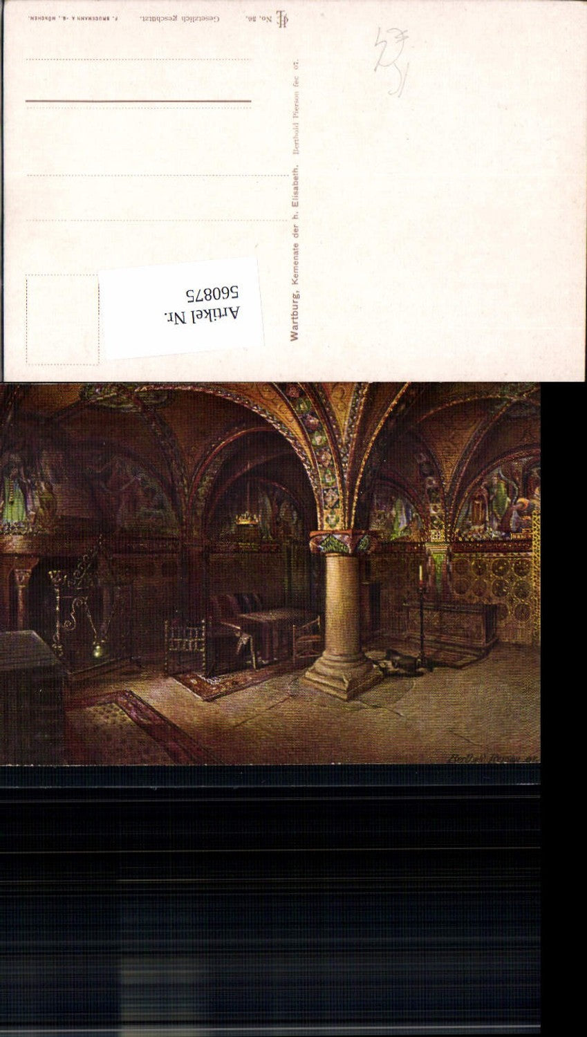 560875,Künstler Ak Berthold Pierson Eisenach Wartburg Kemenate der h. Elisabeth
