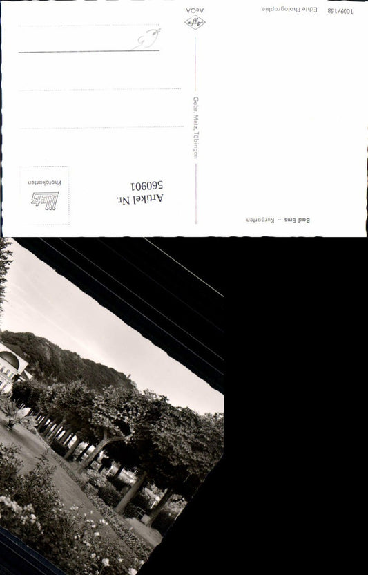 560901,Foto Ak Bad Ems Kurgarten