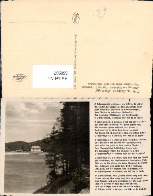 560907, Photo Ak Seebrugg Schluchsee Hotel u. Kurhaus Song lyrics