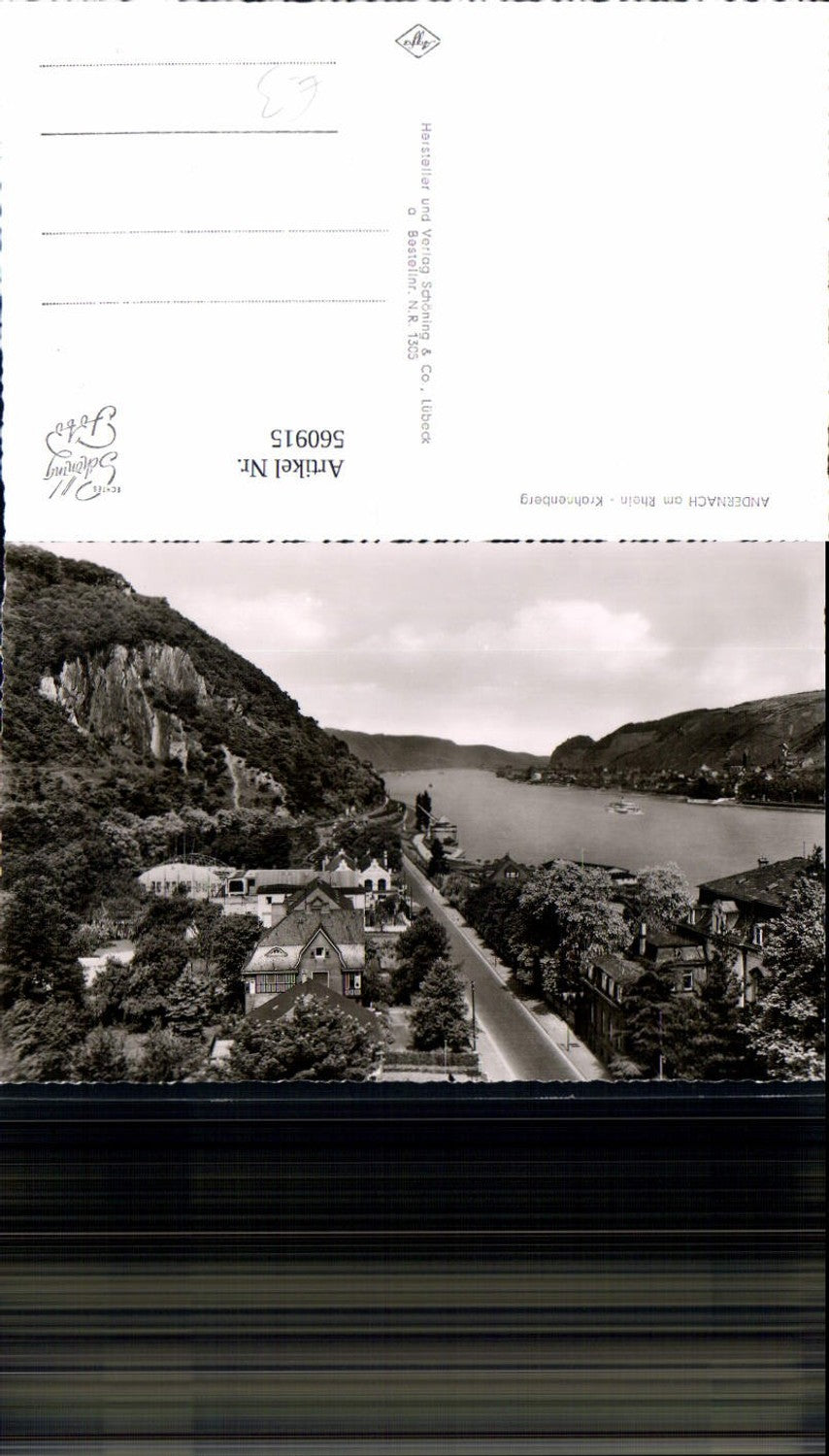 560915,Foto Ak Andernach a. Rhein Krahnenberg Schiff Dampfer
