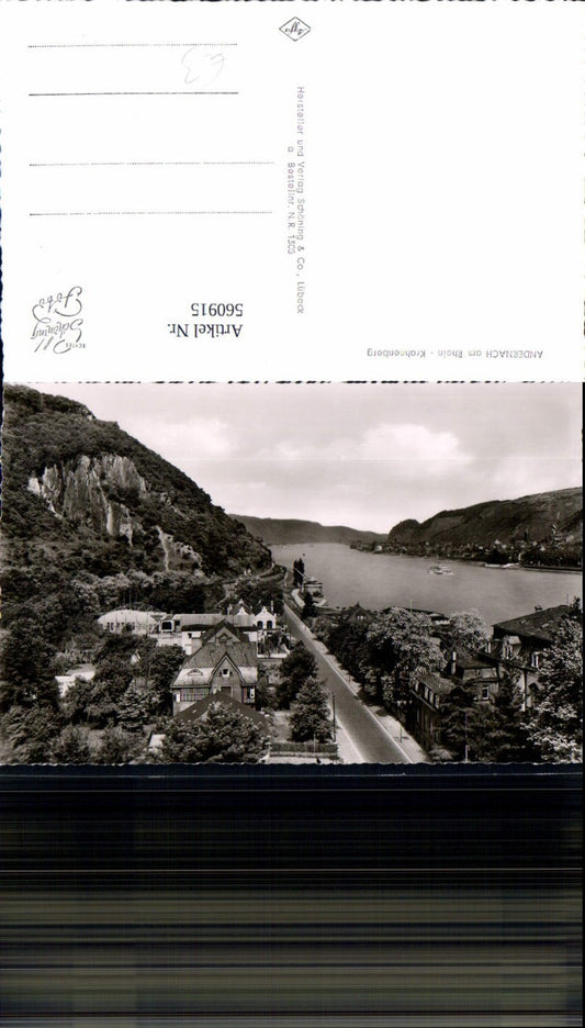 560915,Foto Ak Andernach a. Rhein Krahnenberg Schiff Dampfer