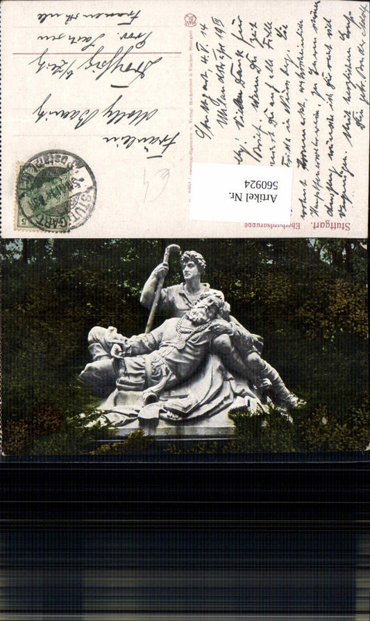 560924, Stuttgart Eberhardsgruppe Statue Monument