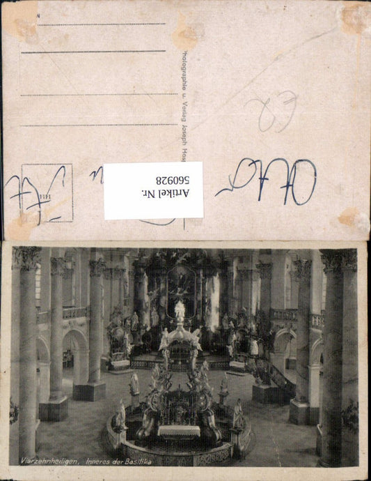 560928,Bad Staffelstein Vierzehnheiligen Inneres der Basilika