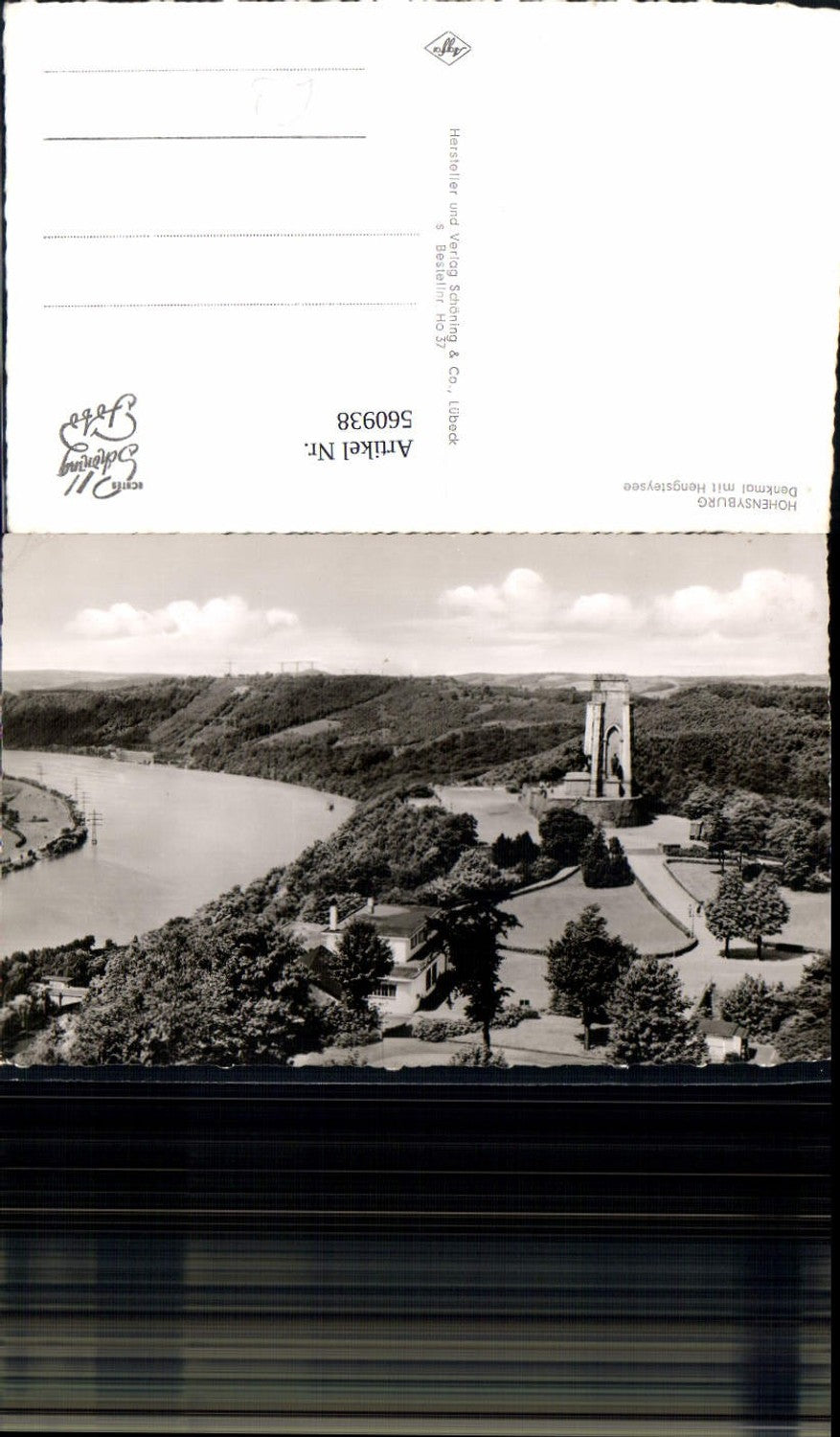 560938,Foto Ak Dortmund Hohensyburg Denkmal m. Hengsteysee