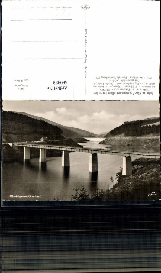 560989,Foto Ak Okertalsperre i. Harz Talsperre Clausthal-Zellerfeld Altenau-Schulenberg